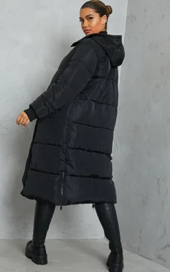 PrettyLittleThing Puffer Jackets*Maxi Contrast Hooded Puffer