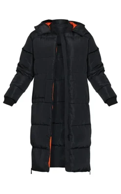 PrettyLittleThing Puffer Jackets*Maxi Contrast Hooded Puffer