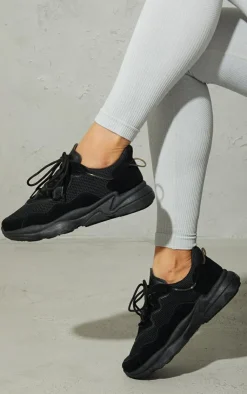 PrettyLittleThing Sneakers*Mesh Contrast Lace Up Bubble Sole Sneakers