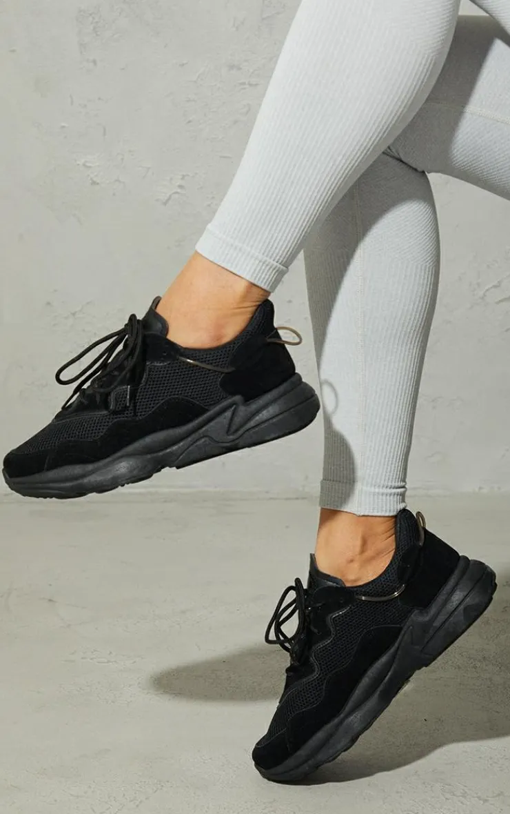 PrettyLittleThing Sneakers*Mesh Contrast Lace Up Bubble Sole Sneakers