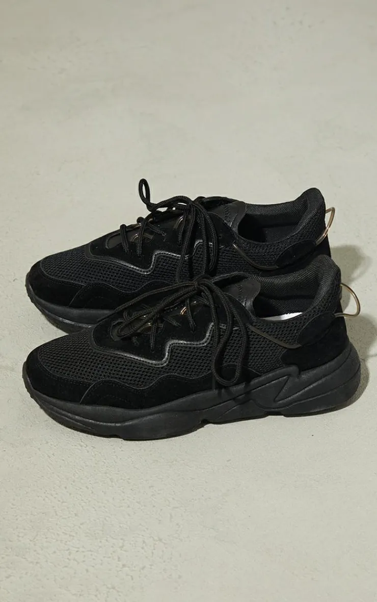 PrettyLittleThing Sneakers*Mesh Contrast Lace Up Bubble Sole Sneakers