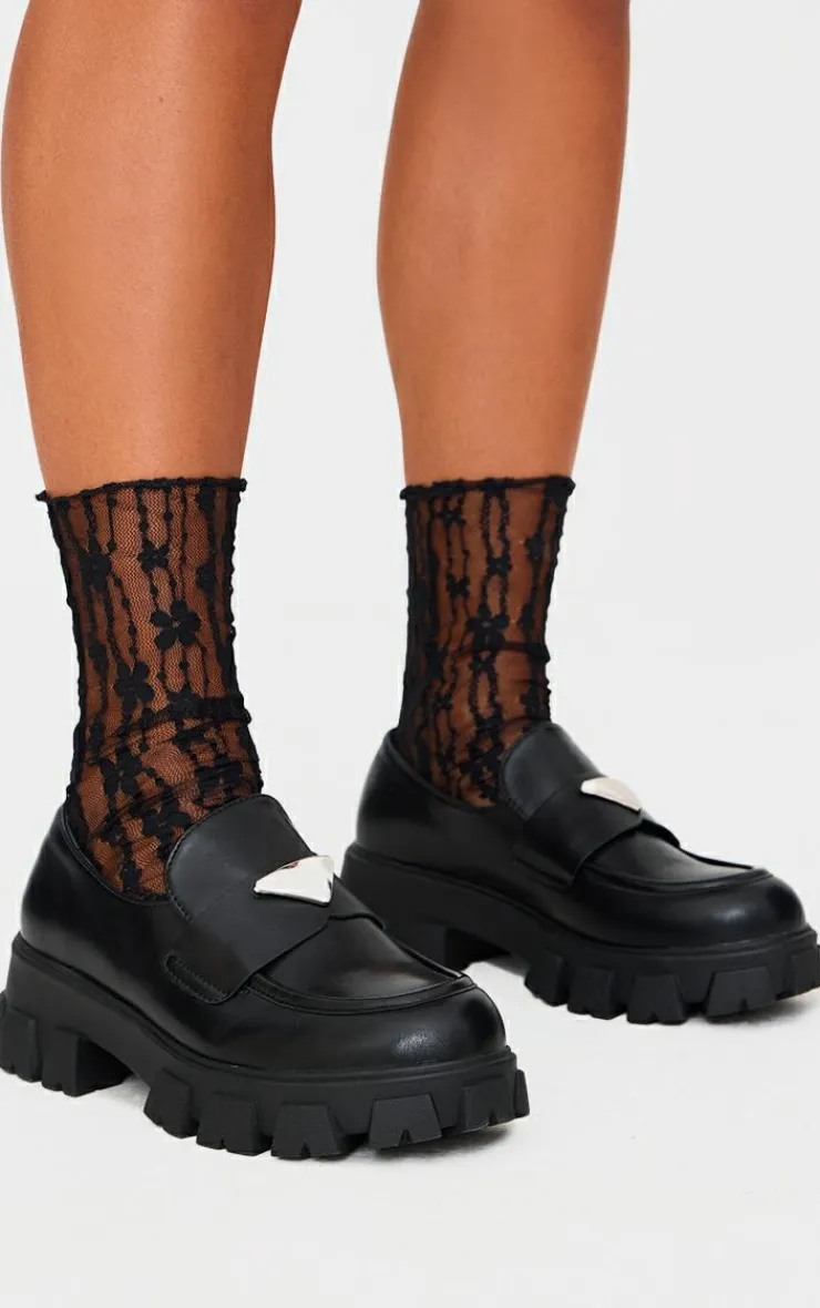 PrettyLittleThing Socks*Mesh Flower Ankle Socks