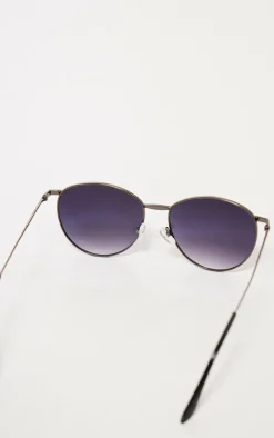 PrettyLittleThing Sunglasses*Metal Frame Ombre Lens Round Sunglasses