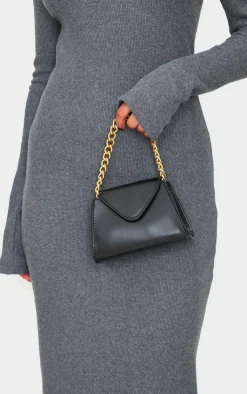 PrettyLittleThing Mini Bags*Mini Envelope Gold Chain Grab Bag