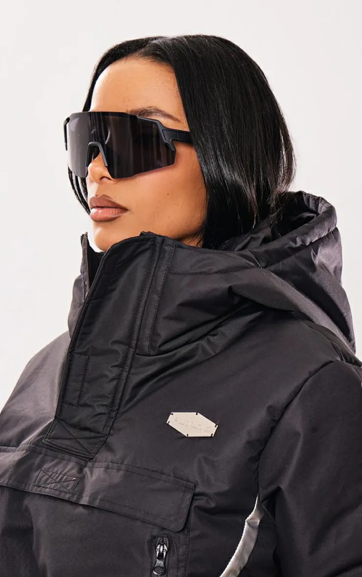 PrettyLittleThing Visor Sunglasses*Mirrored Lens Shield Sporty Visor Sunglasses