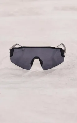 PrettyLittleThing Visor Sunglasses*Mirrored Lens Shield Sporty Visor Sunglasses