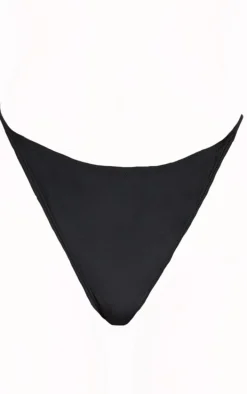 Black Mix & Match String Thong Bikini Bottoms