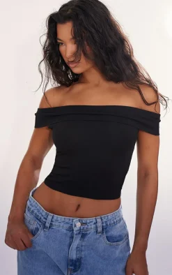 PrettyLittleThing Basic Tops*Modal Cotton Bardot Long Top
