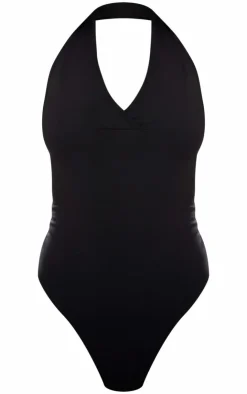 PrettyLittleThing Basic Tops*Modal Cotton Halter Bodysuit