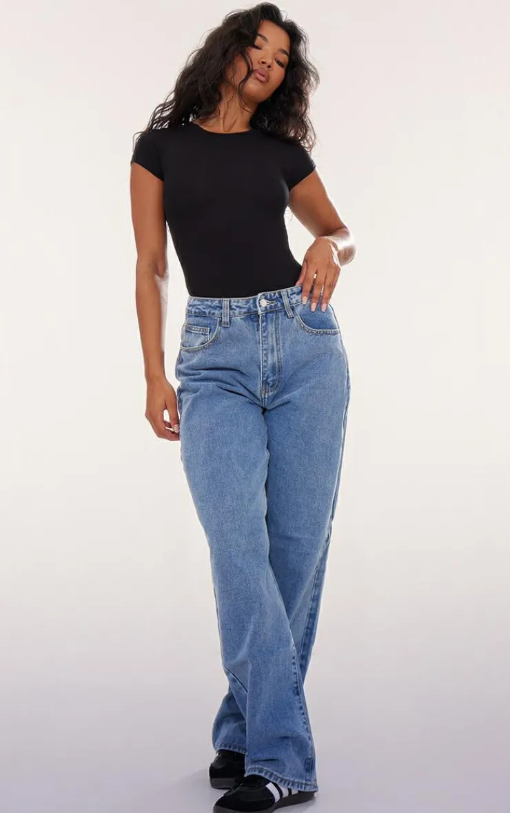 PrettyLittleThing T-Shirts*Modal Cotton T Shirt Bodysuit