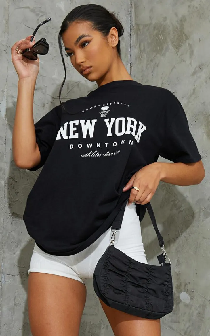 PrettyLittleThing T-Shirts*New York Downtown Graphic Printed T Shirt