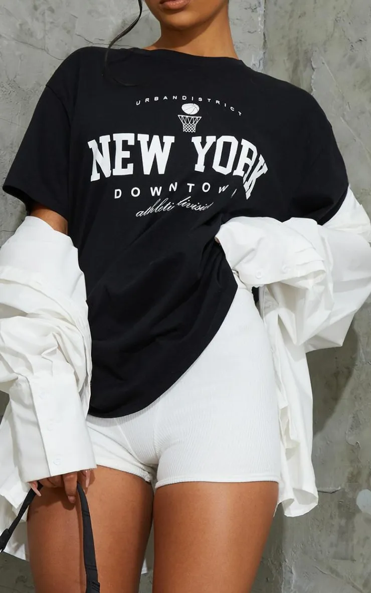 PrettyLittleThing T-Shirts*New York Downtown Graphic Printed T Shirt