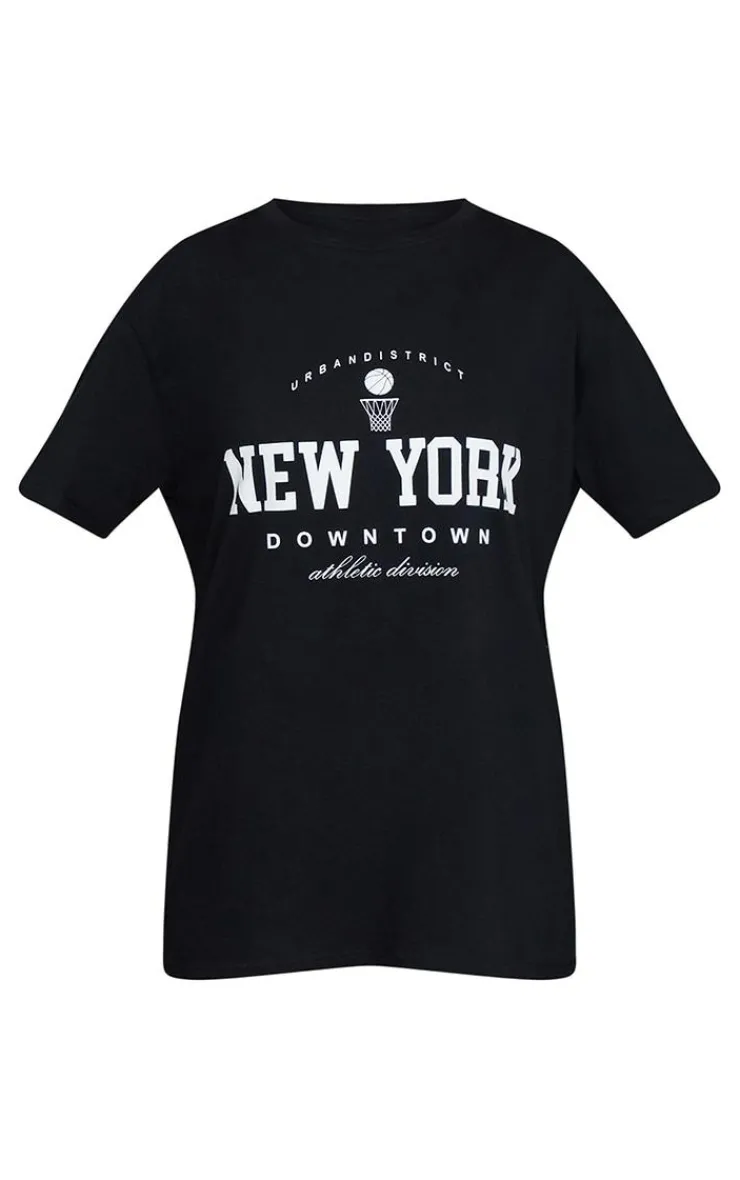 PrettyLittleThing T-Shirts*New York Downtown Graphic Printed T Shirt