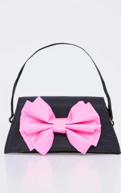 PrettyLittleThing Party Bags*Nylon Oversized Bow Mini Bag