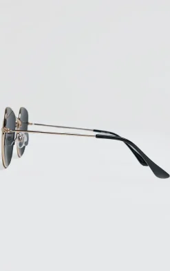 PrettyLittleThing Sunglasses*On Gold Circular Sunglasses