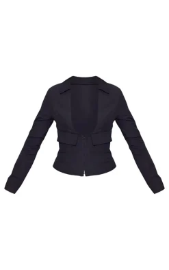 PrettyLittleThing Shirts*Open Back Plunge Cargo Shirt