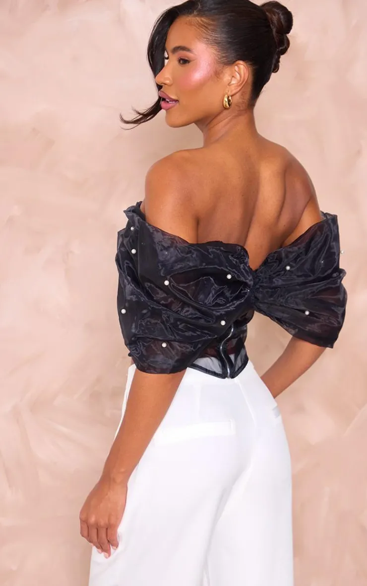 PrettyLittleThing Corsets*Organza Bow Corset