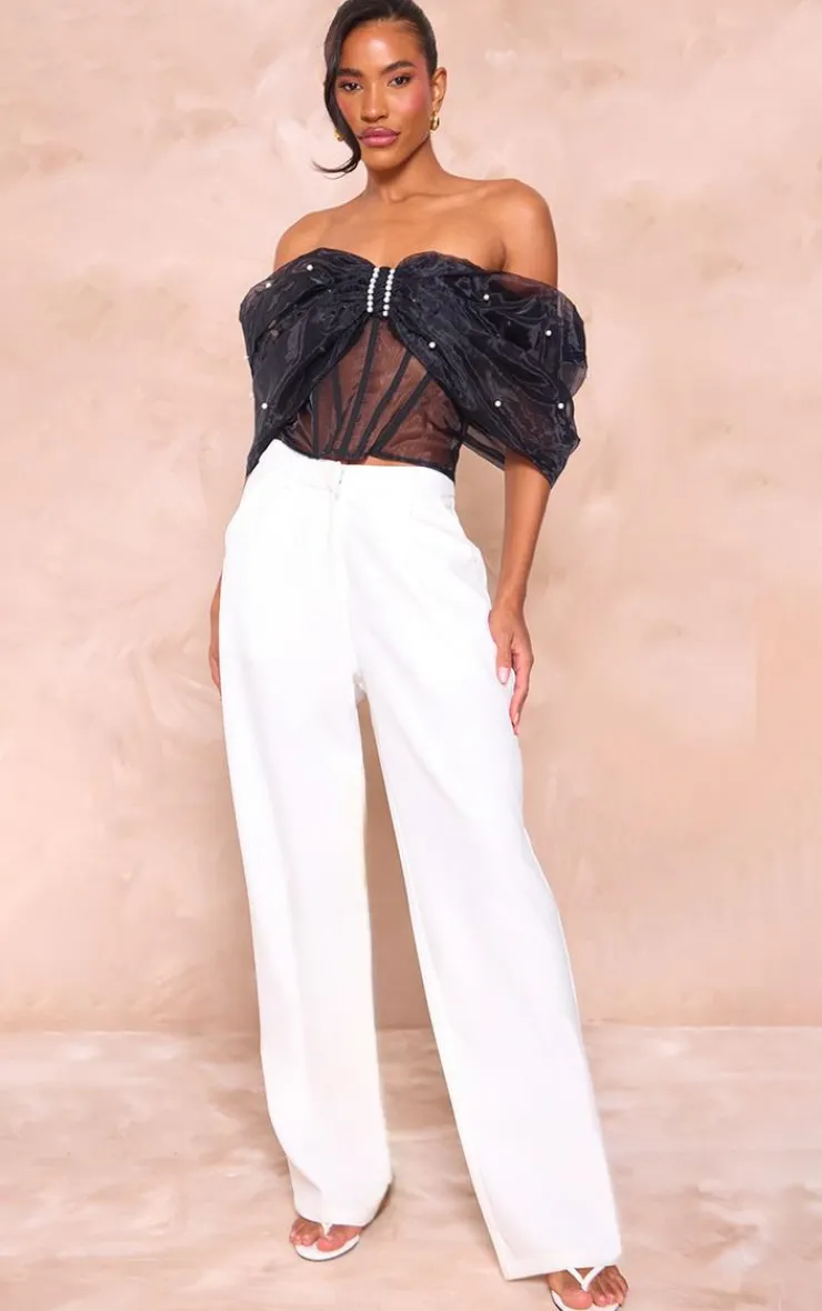 PrettyLittleThing Corsets*Organza Bow Corset