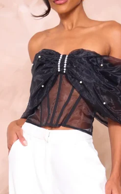 PrettyLittleThing Corsets*Organza Bow Corset