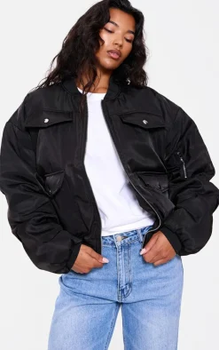 PrettyLittleThing Bomber Jackets*Oversized Bomber Jacket
