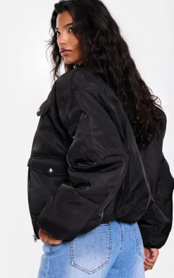 PrettyLittleThing Bomber Jackets*Oversized Bomber Jacket