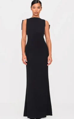 Oversized Bow Scoop Back Maxi Dress-PrettyLittleThing Best