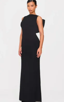 Oversized Bow Scoop Back Maxi Dress-PrettyLittleThing Best