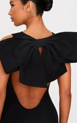 Oversized Bow Scoop Back Maxi Dress-PrettyLittleThing Best