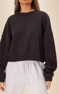 Black Oversized Boxy Sweatshirt
