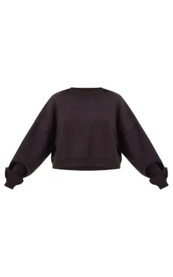 Black Oversized Boxy Sweatshirt