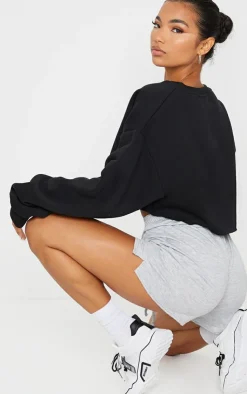 PrettyLittleThing Basic Tops*Oversized Cropped Sweat Shirt