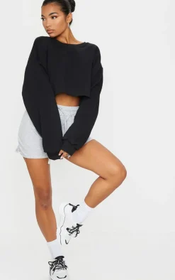 PrettyLittleThing Basic Tops*Oversized Cropped Sweat Shirt
