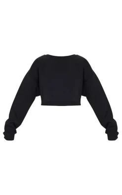 PrettyLittleThing Basic Tops*Oversized Cropped Sweat Shirt