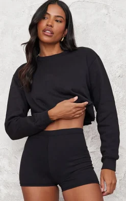 PrettyLittleThing Basic Tops*Oversized Cropped Sweatshirt