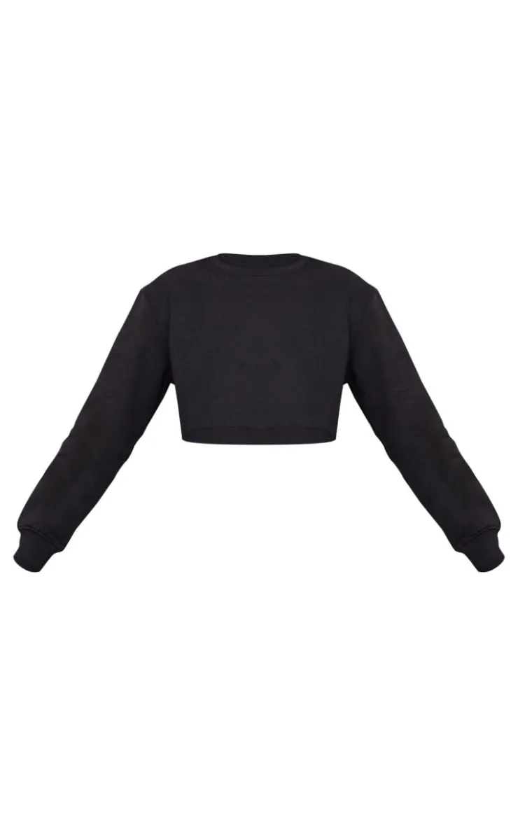 PrettyLittleThing Basic Tops*Oversized Cropped Sweatshirt