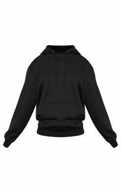 Black Oversized Fitted Hoodie