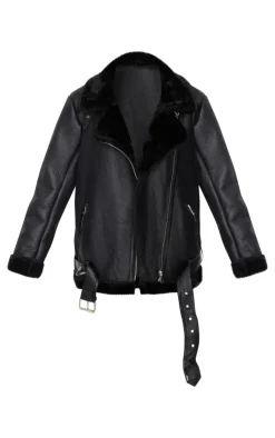 PrettyLittleThing Aviator Jackets*Oversized PU Aviator
