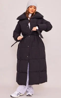 PrettyLittleThing Puffer Jackets*Oversized Square Quilted Maxi Puffer Coat