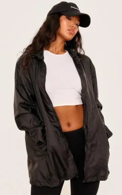 PrettyLittleThing Black Sweatsuits*Pack A Mac Zip Up Jacket