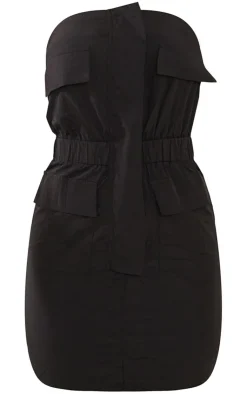 Parachute Cargo Zip Pocket Bodycon Dress-PrettyLittleThing Discount