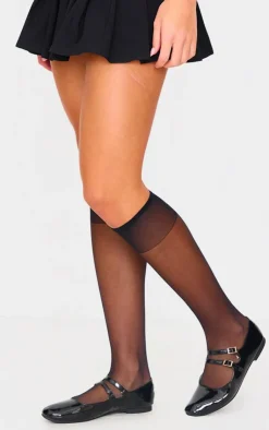 PrettyLittleThing Ballet Flats*Patent Pu Square Toe Double Strap Flat Ballets