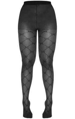 Patterned Tights-PrettyLittleThing Hot