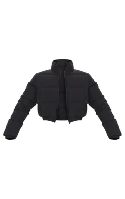 PrettyLittleThing Puffer Jackets*Peach Skin Cropped Bubble Puffer Jacket