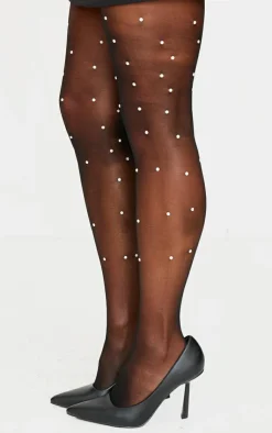 PrettyLittleThing Tights*Pearl Detail Tights
