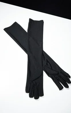 PrettyLittleThing Scarves & Gloves*Plain Satin Long Gloves