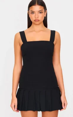 Pleated Shift Dress-PrettyLittleThing Clearance