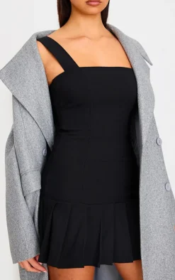Pleated Shift Dress-PrettyLittleThing Clearance