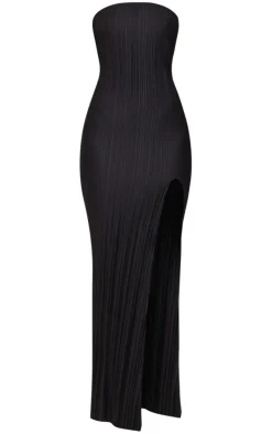 Plisse Split Leg Maxi Dress-PrettyLittleThing Hot