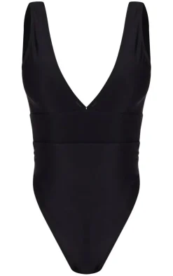 Black Plunge Swimsuit