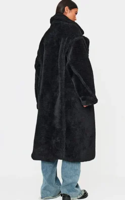 PrettyLittleThing Teddy Coats*Plush Teddy Maxi Coat